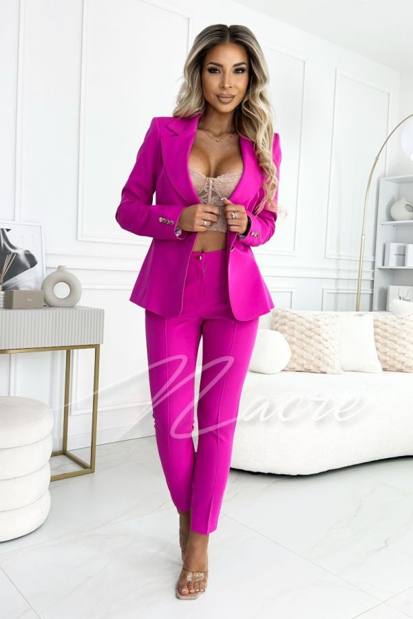 Loreta - women's formal suit slim-fit fuchsia