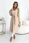 Timi - women's lined fall coat beige