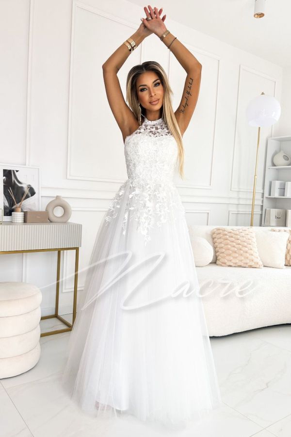 Princess cut wedding dress with corset - Lorita