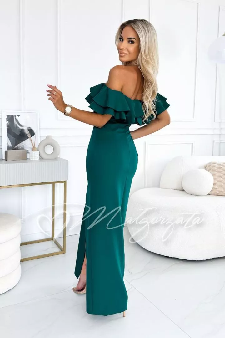 green dress in spanish Green maxi Spanish dress