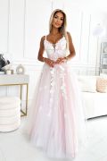 Powder wedding dress with lace - Valentina
