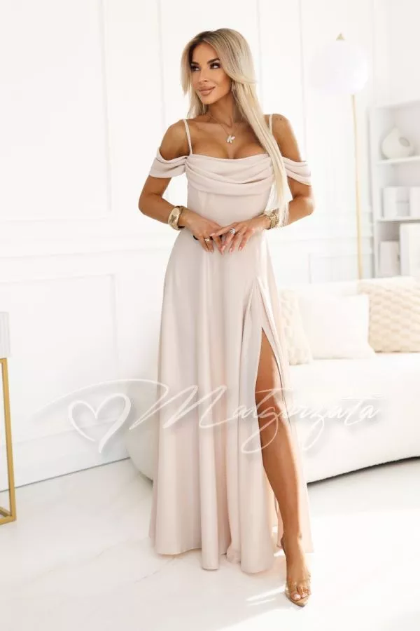 sachin and babi light blue dress An elegant cream-coloured dress