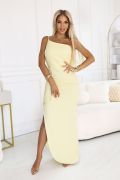 Yellow one shoulder maxi dress - Rita