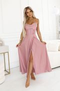 Pink maxi dress with sequin bodice - Avery