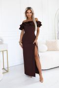 Chocolate maxi Spanish dress - Mayli