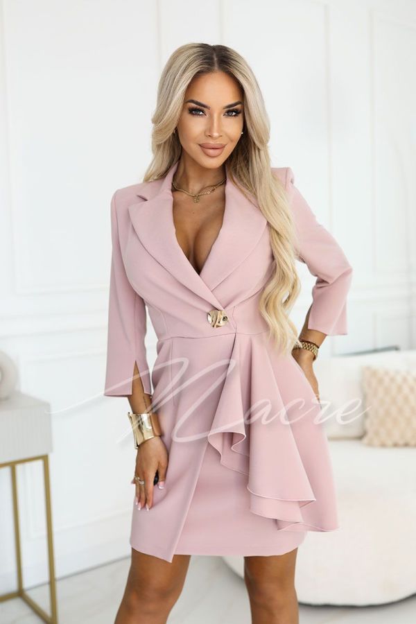 Pink formal dress to mask imperfections - Nicolette