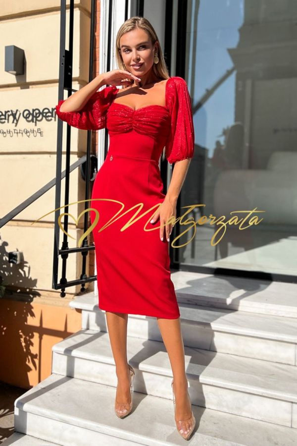 Kama - sukienka w stylu hiszpanki czerwona